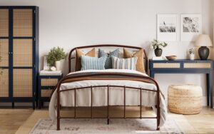 LPD Halston Metal Bed Frame, Single, Copper