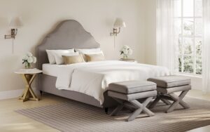 LPD Quince Fabric Bed Frame, King Size