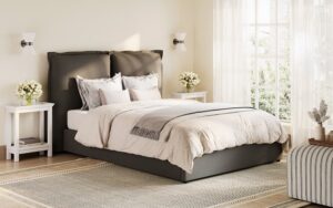 LPD Sunday Fabric Bed Frame, Superking, Ivory