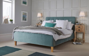 LPD Pierre Velvet Bed Frame, Double, Coral