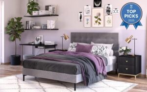 Novo Pandora Fabric Bed Frame, King Size